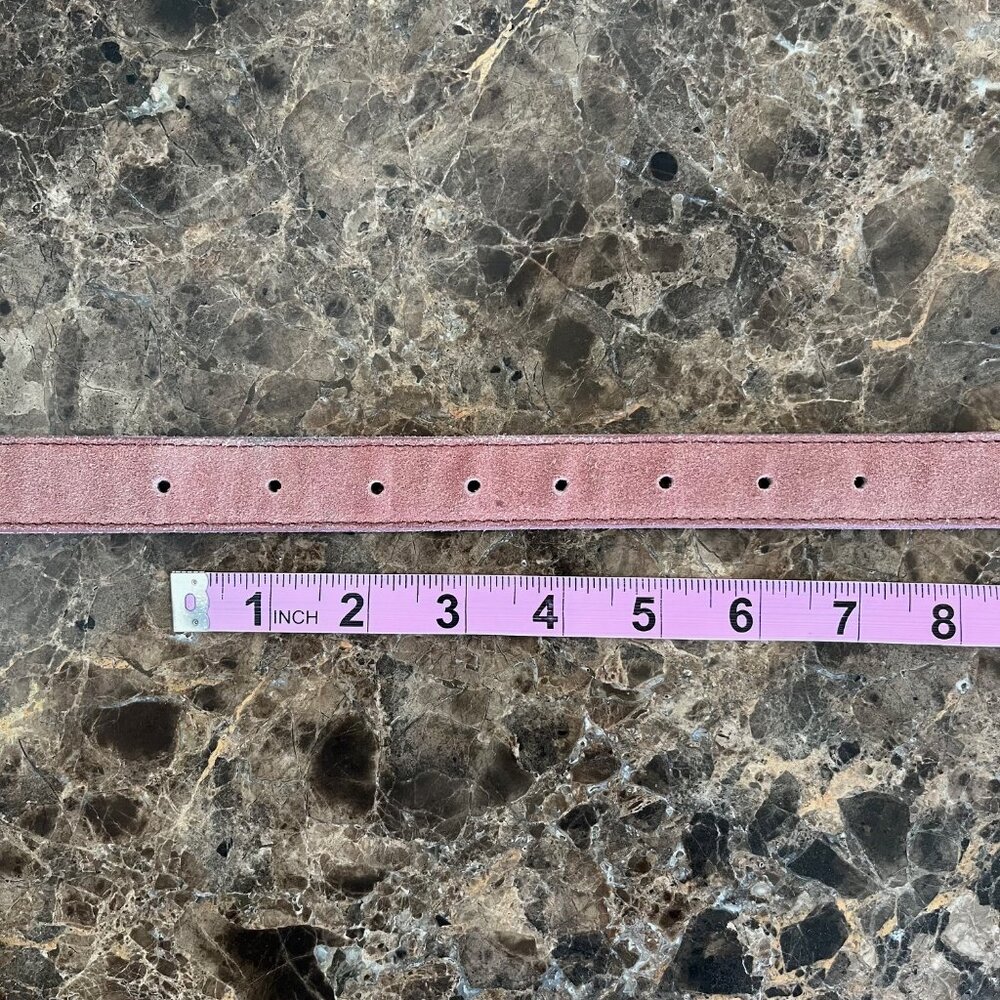 Free People Wildwood Suede Leather Western Etched Buckle Belt XS/S - Picture 14 of 16